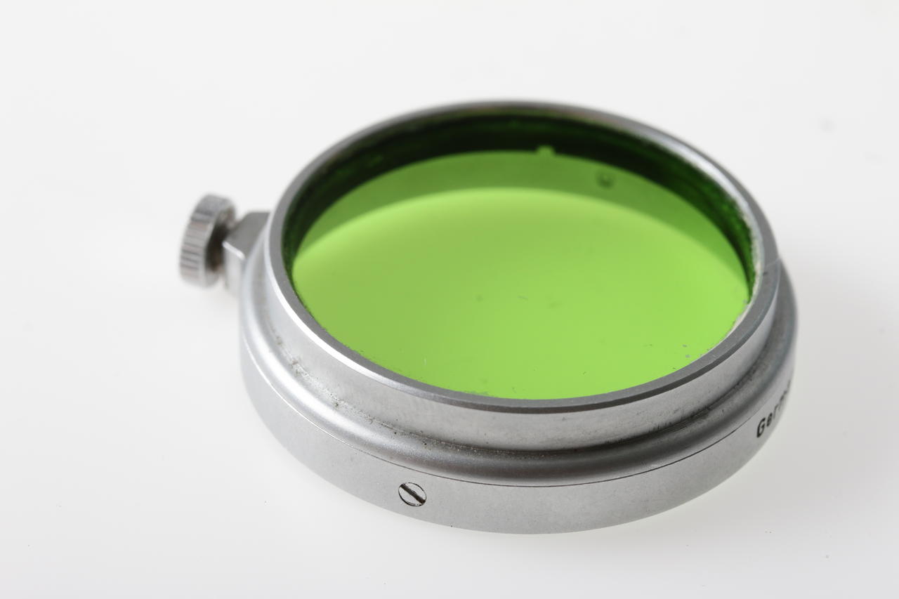 Leica Grünfilter mit Klemmfassung silber
