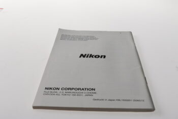 Nikon F100 Bedienungsanleitung