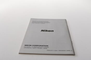 Nikon F100 Bedienungsanleitung
