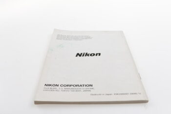 Nikon F100 Bedienungsanleitung