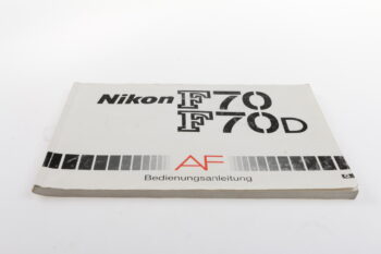 Nikon F70 / F70D Bedienungsanleitung