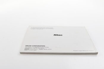 Nikon F5 Instruction Manual