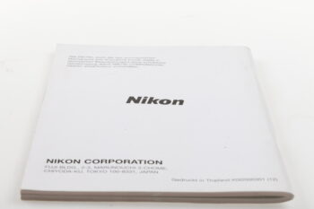 Nikon F80 / F80D / F80S Bedienungsanleitung