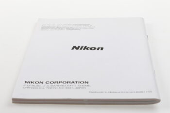 Nikon F80 / F80D / F80S Bedienungsanleitung
