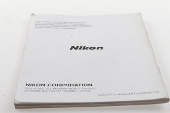 Nikon F80 / F80D / F80S Bedienungsanleitung