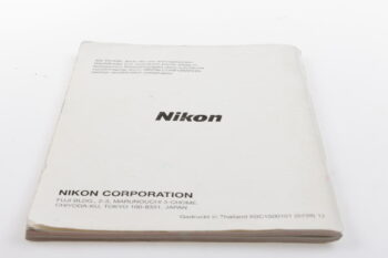 Nikon F80 / F80D / F80S Bedienungsanleitung