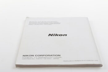 Nikon F80 / F80D / F80S Bedienungsanleitung