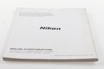 Nikon F80 / F80D / F80S Bedienungsanleitung