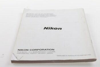 Nikon F80 / F80D / F80S Bedienungsanleitung