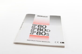 Nikon F80 / F80D / F80S Instruction Manual englisch