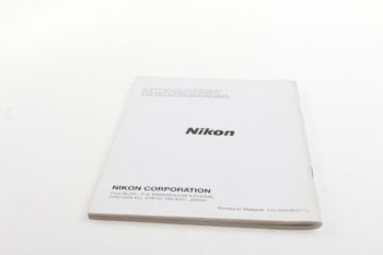Nikon F80 / F80D / F80S Instruction Manual englisch