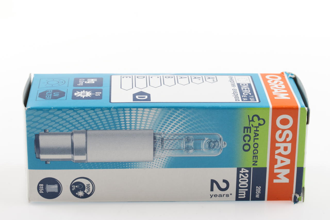 Osram 64499 Eco Halolux 230V B15d 3000K 4200lm 205W