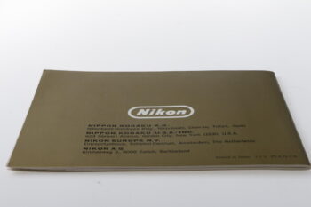 Nikon FTN Gebrauchsanweisung