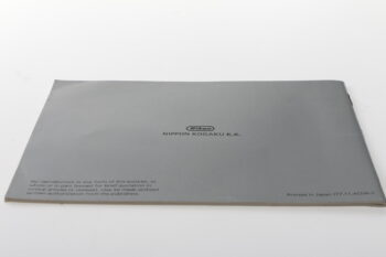 Nikon Nikkormat EL 2 Instructions Manual