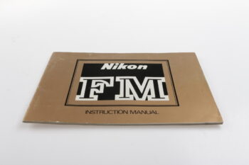 Nikon FM Instructions Manual