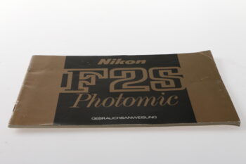 Nikon F2s Photomic Gebrauchsanweisung