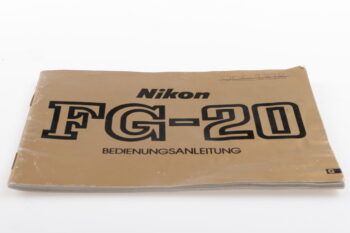 Nikon FG-20 Bedienungsanleitung