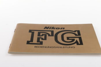 Nikon FG Bedienungsanleitung