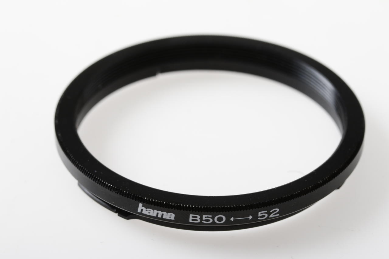 Hama Adapter für 55mm Filter auf Hasselblad B50