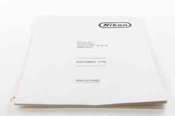 Nikon Photomic FTN Anleitung (von Nikon Zürich)