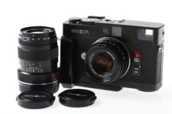 Minolta CLE mit M-Rokkor 40/2 und M-Rokkor 90/4 - #1027957
