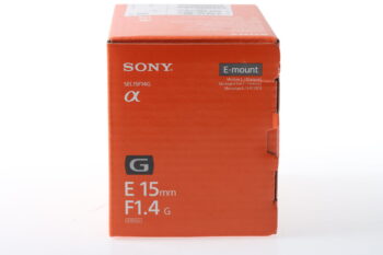 Sony 15mm f/1,4 G E-Mount