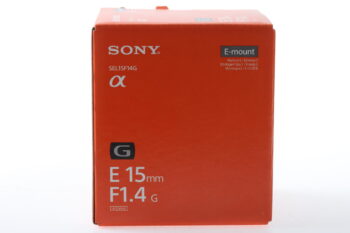 Sony 15mm f/1,4 G E-Mount