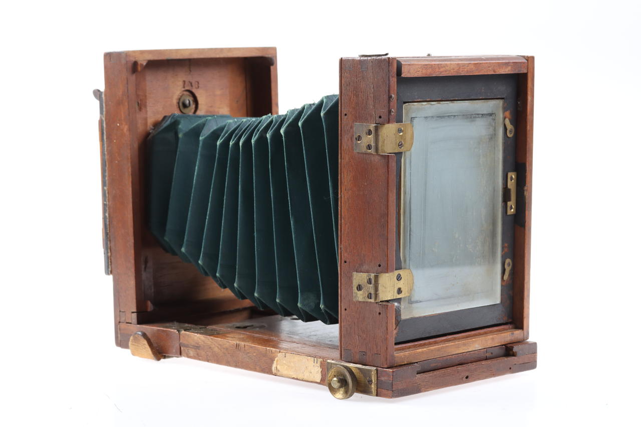 Holzkamera 10x15cm grüner Balgen mit Dagor 180mm - #189280
