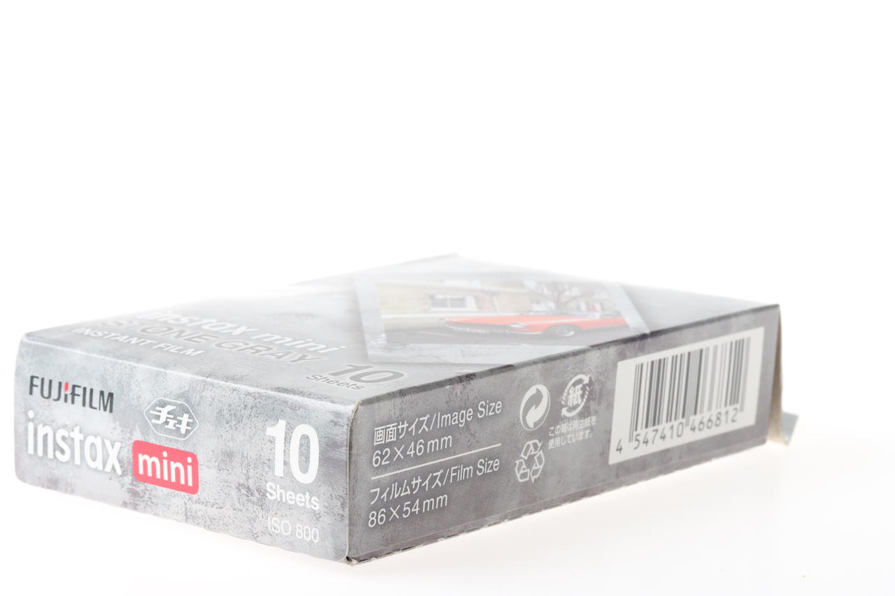 FUJIFILM FILM instax mini Gray Stone 10 Blatt - Abgelaufen