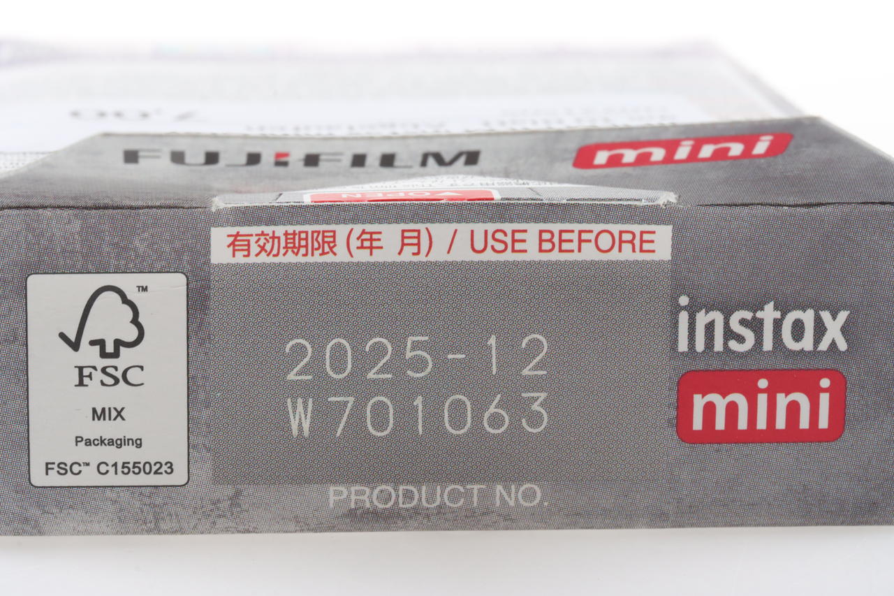 FUJIFILM FILM instax mini Gray Stone 10 Blatt - Abgelaufen