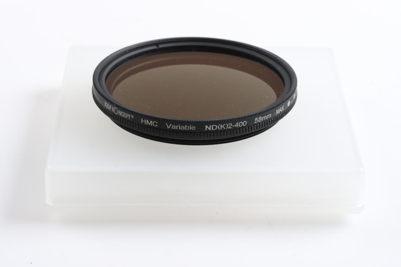K&F Concept HMC ND-2 bis ND-400 variabler Graufilter / 58mm