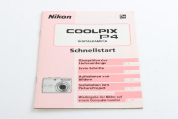 Nikon COOLPIX P4 Schnellstart Benutzerhandbuch