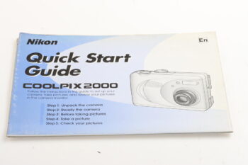 Nikon Coolpix 2000 Quick Start Guide