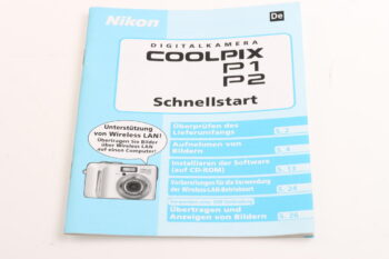 Nikon Coolpix P1/P2 Schnellstart Benutzerhandbuch
