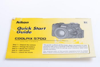 Nikon Coolpix 5700 Quick Start Guide
