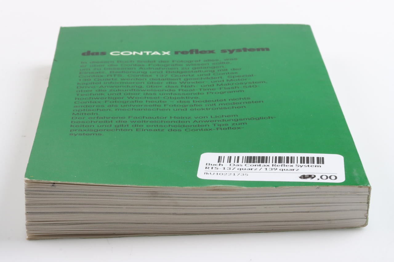 Buch - Das Contax Reflex System RTS-137 quarz / 139 quarz