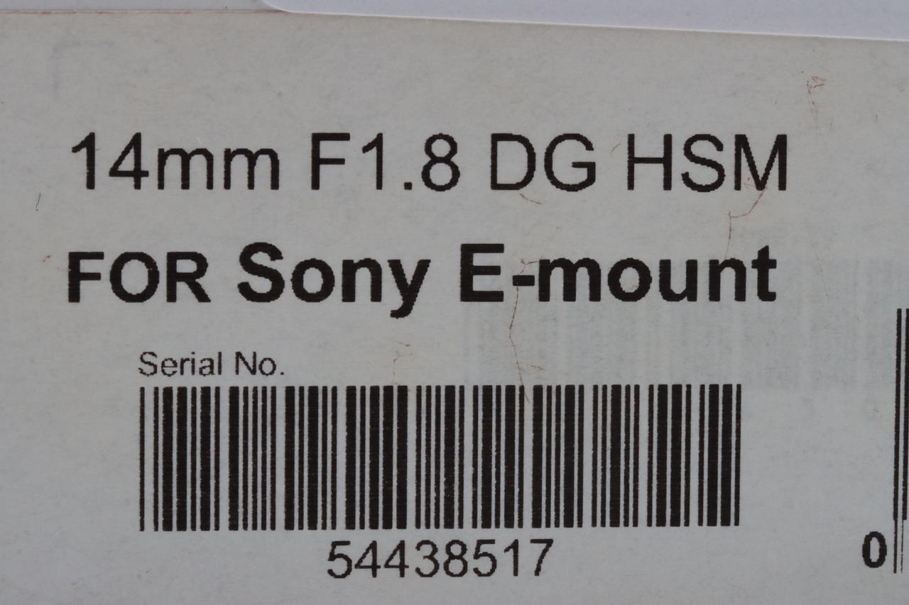 SIGMA 14mm f/1,8 DG HSM Art für Sony E