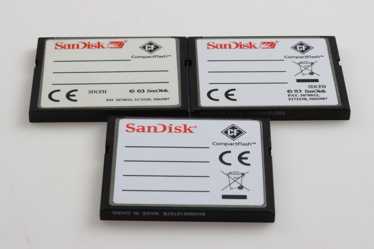 SanDisk CF-Karte / Ultra II 2x 1GB 1x 4GB (3 Karten)