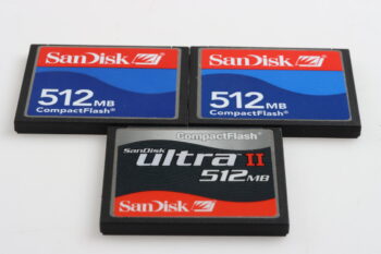 SanDisk CF-Karte / 512MB - 3 Stück