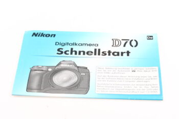Nikon D70 Benutzerhandbuch DE mit Schnellstart