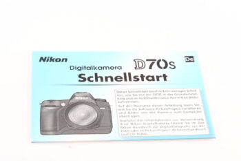 Nikon D70s Benutzerhandbuch DE mit Schnellstart