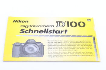 Nikon D100 Benutzerhandbuch DE mit Schnellstart