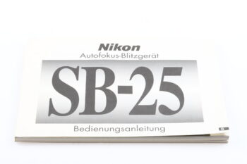 Nikon Speedlight SB-25 Bedienungsanleitung