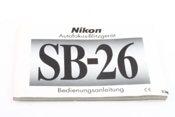 Nikon Speedlight SB-26 Bedienungsanleitung