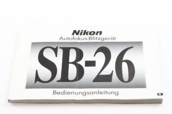 Nikon Speedlight SB-26 Bedienungsanleitung