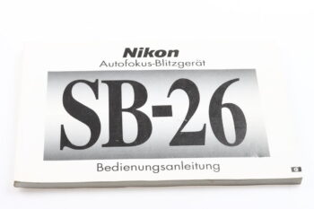 Nikon Speedlight SB-26 Bedienungsanleitung