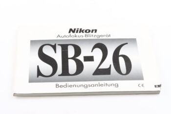 Nikon Speedlight SB-26 Bedienungsanleitung