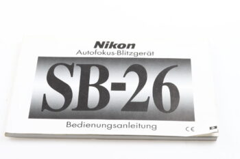 Nikon Speedlight SB-26 Bedienungsanleitung