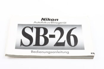 Nikon Speedlight SB-26 Bedienungsanleitung
