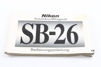 Nikon Speedlight SB-26 Bedienungsanleitung